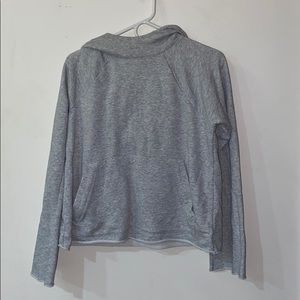 Grey Athleta bell sleeve hoodie